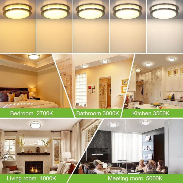 Brushed Nickel Saturn Adjustable Kitchen Light Fixture modes