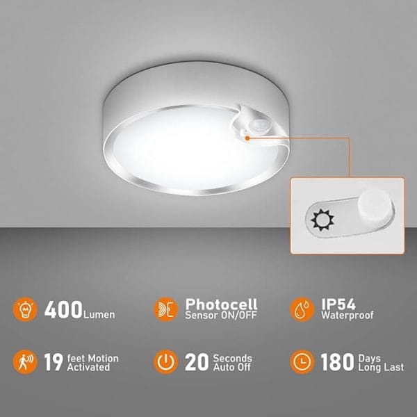 Motion Sensor Ceiling Light for Indoor Spaces 2